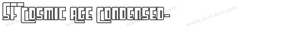 SF Cosmic Age Condensed字体转换